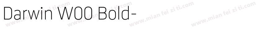 Darwin W00 Bold字体转换